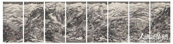 葳蕤雪意江南 2013年 295×1152cm_副本 葳蕤雪意江南 2013年 295×1152cm_副本