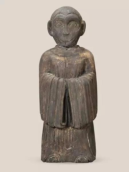 猴首人形木雕 猴首人形木雕