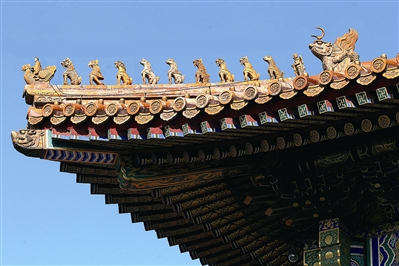 “脊兽”数量决定档次 “脊兽”数量决定档次