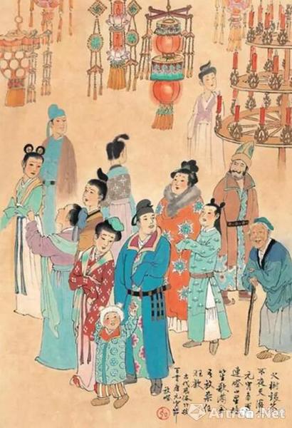 唐代的赏灯活动极其兴盛