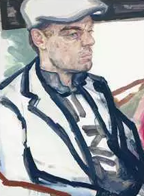 李奥纳多为伊丽莎白·佩顿（Elizabeth Peyton）当模特。伊丽莎白·佩顿（Elizabeth Peyton），《Leonardo》（2013）  　　图片：courtesy Christie‘s