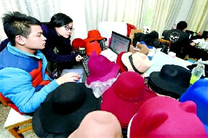 在义乌工商学院从事创业的大学生。