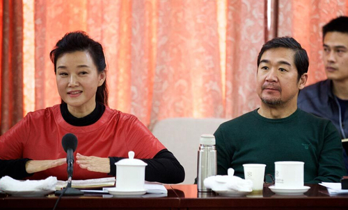 2016年3月7日，北京。全国政协十二届四次会议文艺界别委员小组讨论会上，宋祖英发言。记者 吴闻达摄