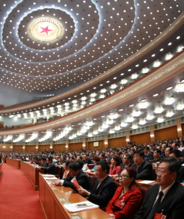 新华社照片，北京，2016年3月16日 
    十二届全国人大四次会议在北京闭幕 
    3月16日，第十二届全国人民代表大会第四次会议在北京人民大会堂举行闭幕会。    
    新华社记者 丁海涛 摄
