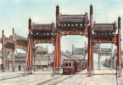 《北京老街》 陈永祥画 《北京老街》 陈永祥画