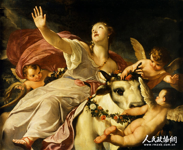 劫持欧罗巴 安东尼奥?贝鲁奇 布面油画 劫持欧罗巴 安东尼奥?贝鲁奇 布面油画