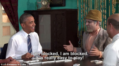 奥巴马参加喜剧秀。 点击进入下一页