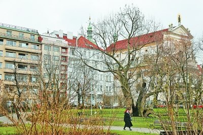 布拉格作家居住地外景 任鹏供图  布拉格作家居住地外景 任鹏供图