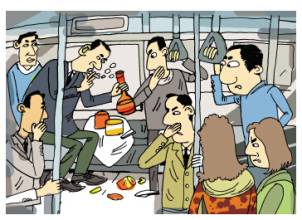 地铁里吃东西，你怎么看？