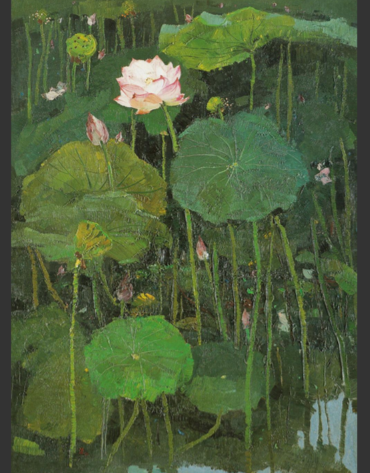 1974年作 红莲 布面 油画 1974年作 红莲 布面 油画