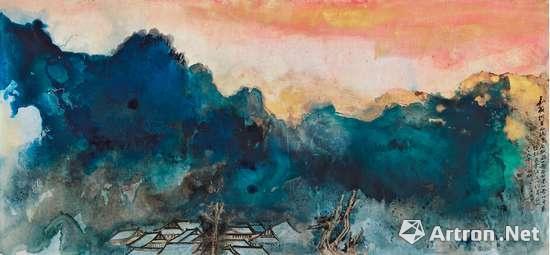 张大千《味江》 张大千《味江》