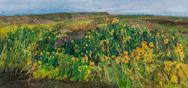 范迪安 北方秋天的田野 2014年 范迪安 北方秋天的田野 2014年