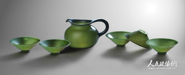 青玉薄胎茶具 青玉薄胎茶具