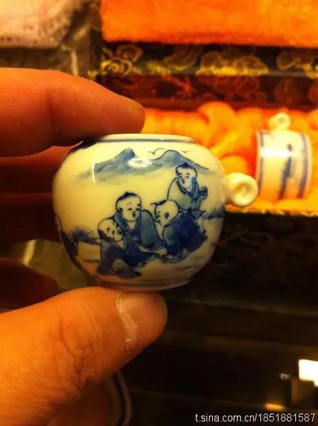 于谦的心爱之物——青花、婴戏图