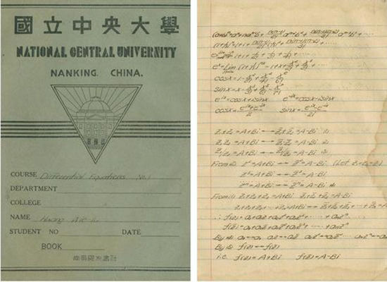 中科院院士数学笔记曝光:全英文工整如印刷体