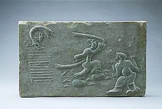 东汉七盘舞杂技画像砖 东汉七盘舞杂技画像砖