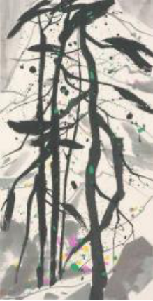吴冠中《玉龙松》