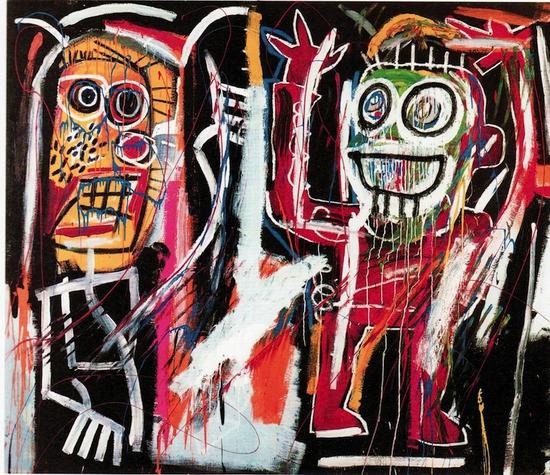 让-米歇尔·巴斯奎特（Jean-Michel Basquiat），《Dustheads》，1982 图片：Courtesy Christie`s