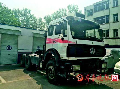 民警追回的被盗大货车。