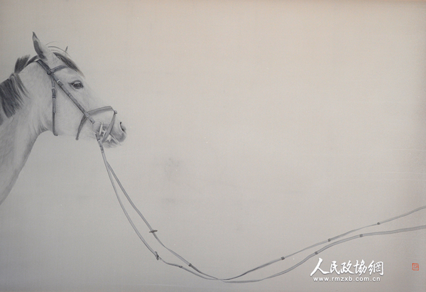 李关关，二分之一隐，绢本水墨，2015