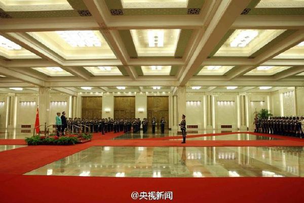 李克强举行仪式欢迎德国总理默克尔访华3
