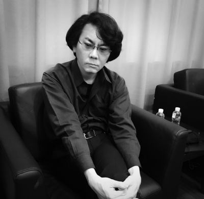 石黑浩接受记者专访。京华时报记者潘珊菊摄