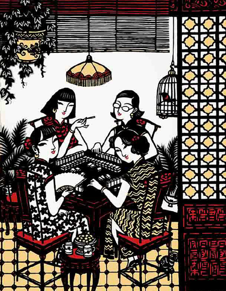 麻将知己 90X70cm 2010年 麻将知己 90X70cm 2010年