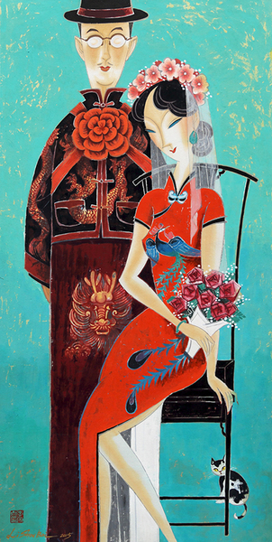 21 女人花系列-《嫁》Wedding Day 100-50cm 2015 21 女人花系列-《嫁》Wedding Day 100-50cm 2015