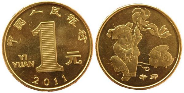 第一轮生肖币中的兔币