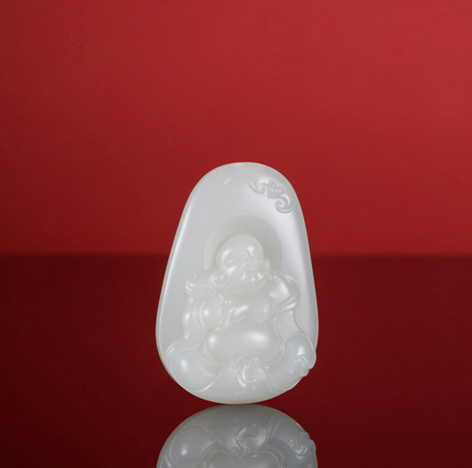 01235侯晓锋和田玉籽料弥勒佛