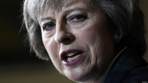 目前已有70多名议员支持特里莎·梅竞争保守党下任党魁。 （图片来源：路透社）