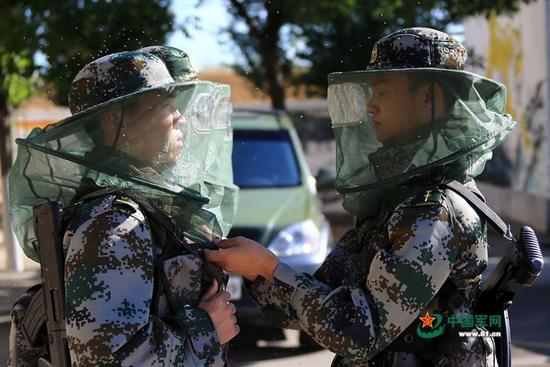 夏季来了，一提到蚊虫，大家都会不自觉地浑身发痒，避蚊虫之不及。但有这样一群人，他们却偏偏生活在蚊虫肆虐的王国，他们就是新疆军区某边防团北湾边防连的官兵们。