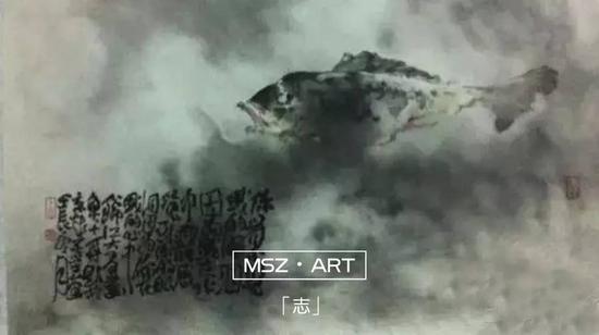 左下题字：你看不见我的眼泪，因为我在水中。我能感觉到你的眼泪，因为你在我的心中