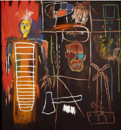 　　尚·米榭·巴斯基亚
《空气力量》，1984 年作
压克力彩、油彩棒画布
估价：250 万-350 万英镑／
约 2,500 万- 3,500 万港元