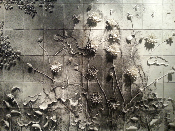 蔡国强  《春夏秋冬》  火药、陶瓷  2014年