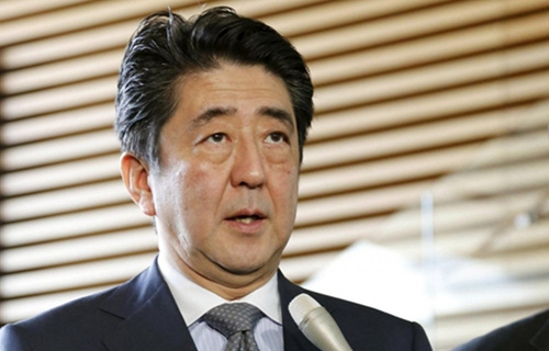 资料图:日本首相安倍晋三 点击进入下一页