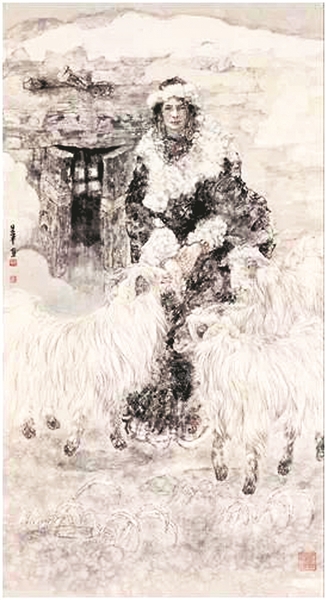 朱军《牧羊女》 朱军《牧羊女》