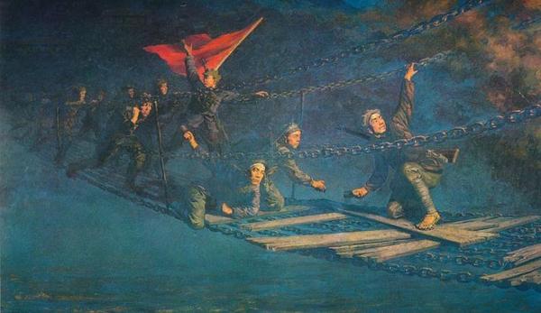 《强夺泸定桥》 李宗津 1951年 《强夺泸定桥》 李宗津 1951年