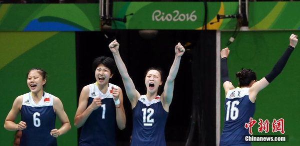 中国女排苦战5局胜东道主 晋级里约奥运会四强2 中国女排苦战5局胜东道主 晋级里约奥运会四强2