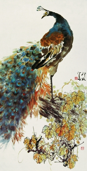 作品《孔雀》 作品《孔雀》