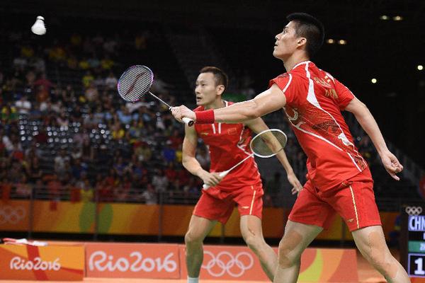 羽毛球男子双打决赛：中国队夺冠5