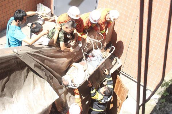 救援现场。消防供图