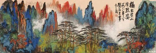 刘海粟的丈二匹黄山图真只有十张？