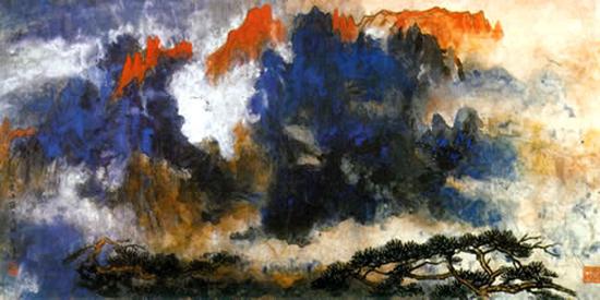 刘海粟的丈二匹黄山图真只有十张？