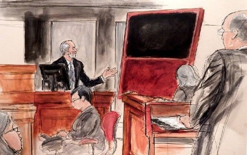 漫画家笔下的诺德勒画廊售假庭审现场