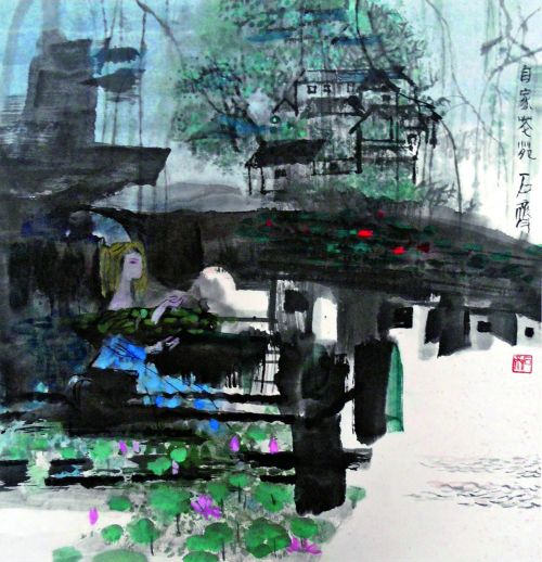 《自家花园》 2006年作 尺幅:44厘米×48厘米