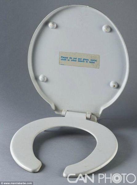 资料图：飞机上的马桶盖。