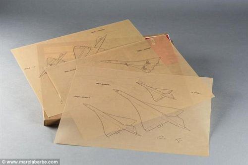 资料图：即将拍卖的飞机物品。