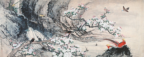 幽谷红妆(纸本设色) 田世光 幽谷红妆(纸本设色) 田世光