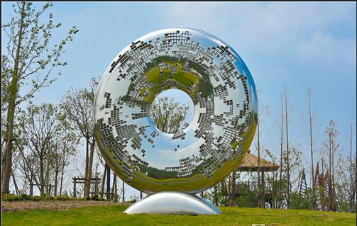 海宁国际雕塑双年展 白彧，董明光《锦观潮》